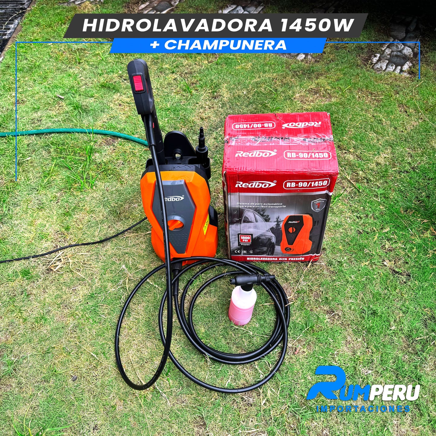 Hidrolavadora 1450w + Champunera