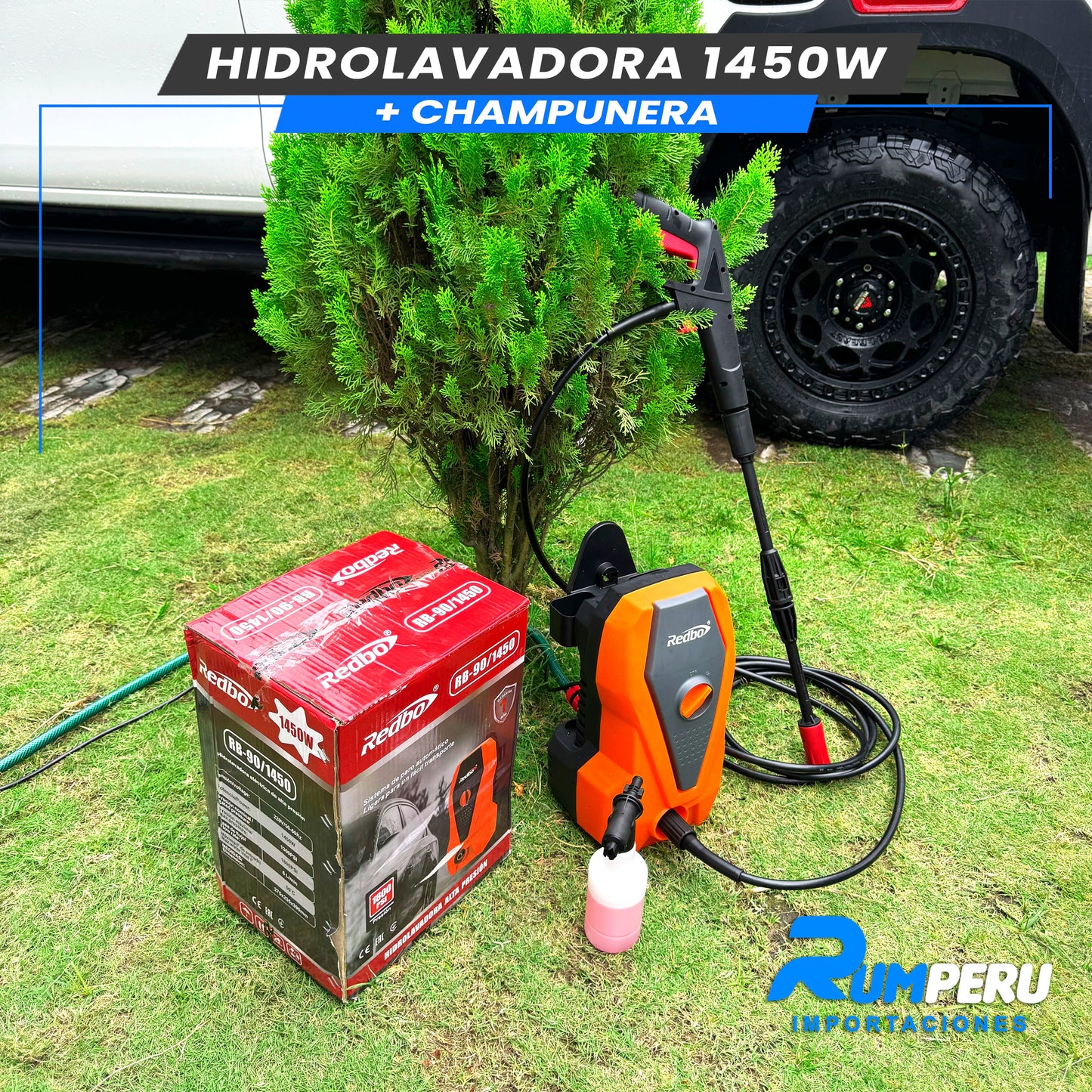 Hidrolavadora 1450w + Champunera