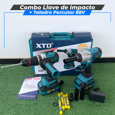 Combo Llave de Impacto + Taladro Percutor 88V