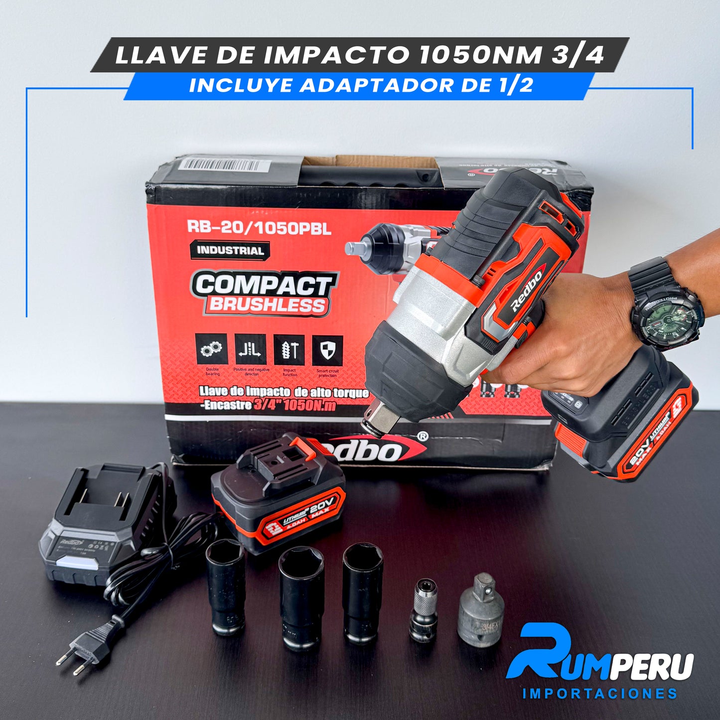 LLAVE DE IMPACTO 1050NM 3/4