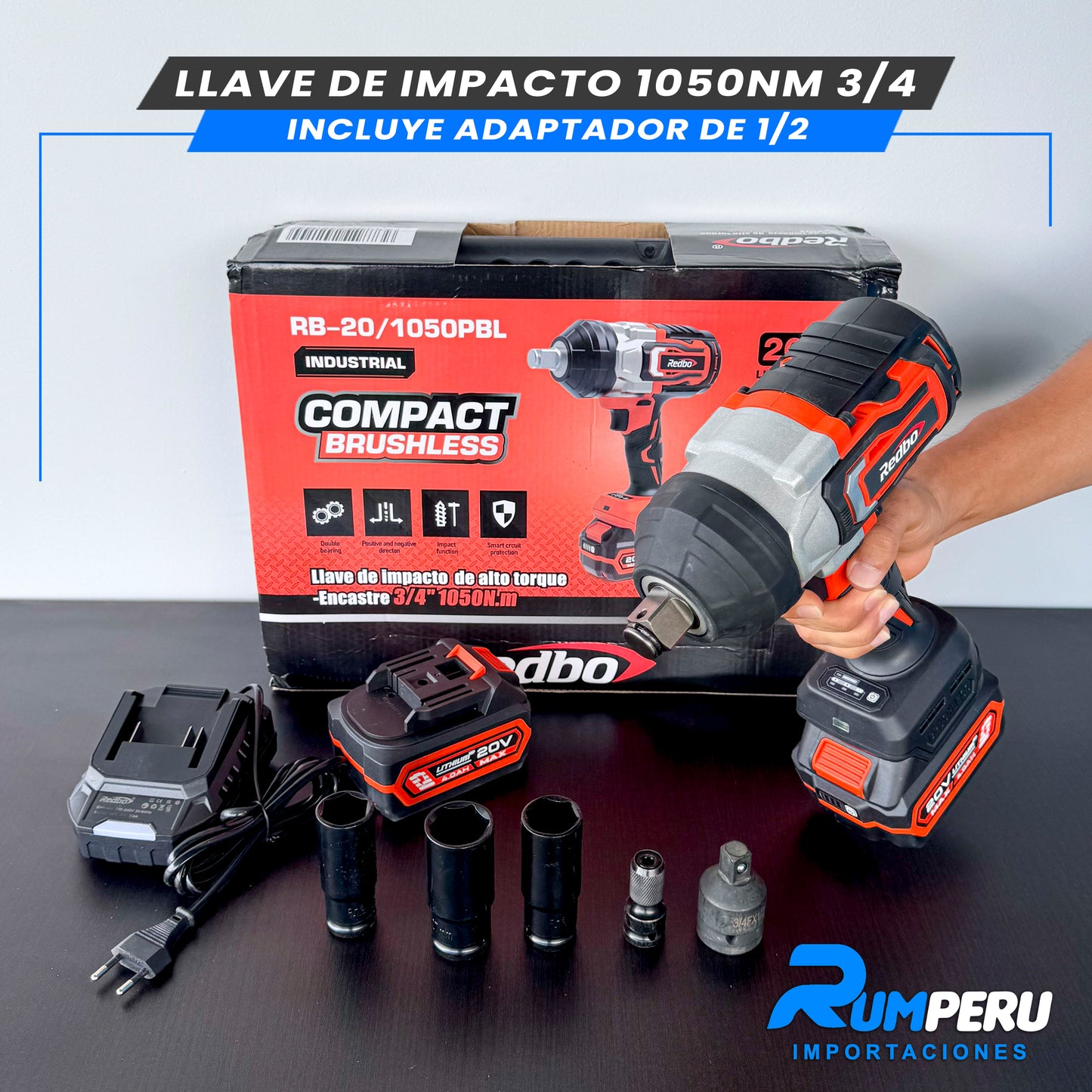 LLAVE DE IMPACTO 1050NM 3/4