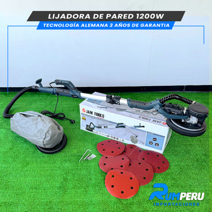 LIJADORA DE PARED 1200W TECNOLOGÍA ALEMANA 2 AÑOS DE GARANTIA