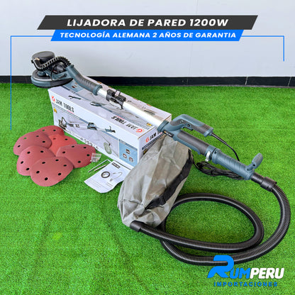 LIJADORA DE PARED 1200W TECNOLOGÍA ALEMANA 2 AÑOS DE GARANTIA