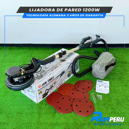 LIJADORA DE PARED 1200W TECNOLOGÍA ALEMANA 2 AÑOS DE GARANTIA