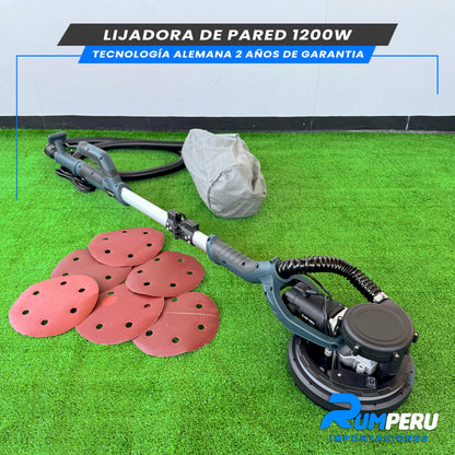 LIJADORA DE PARED 1200W TECNOLOGÍA ALEMANA 2 AÑOS DE GARANTIA