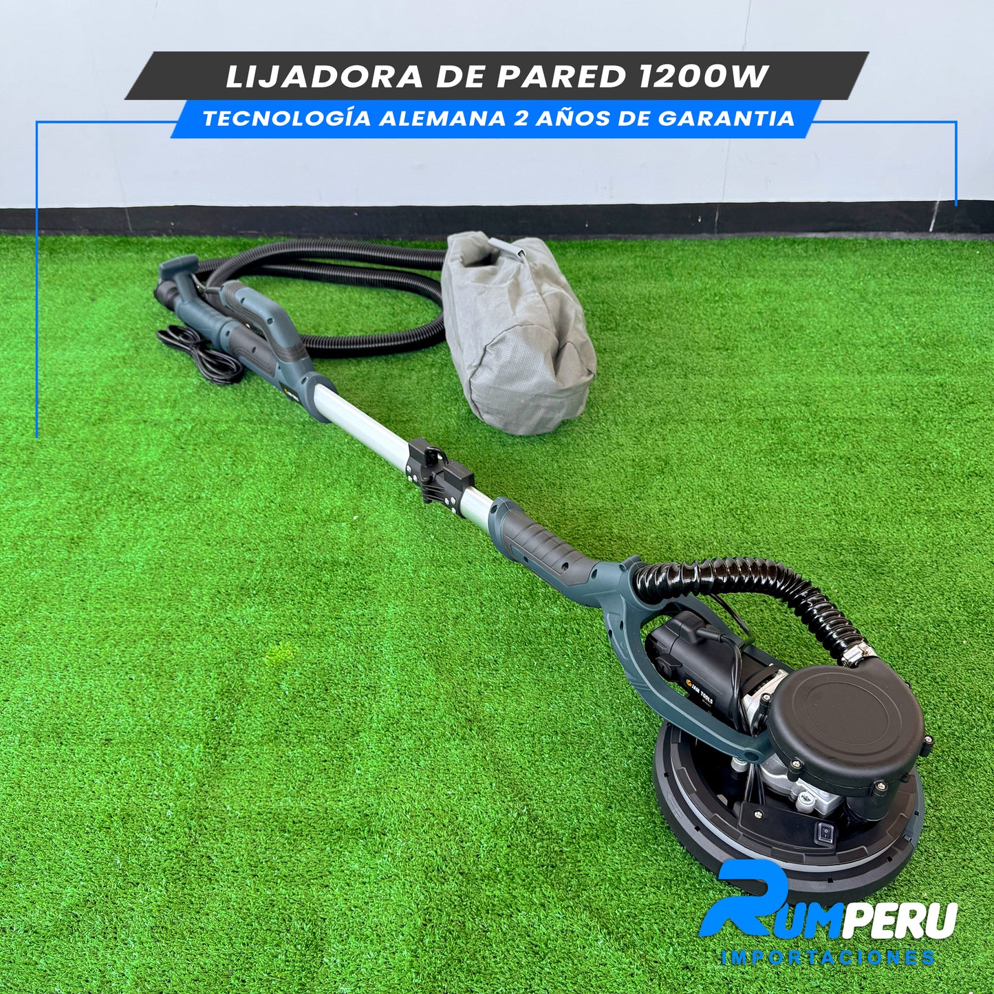 LIJADORA DE PARED 1200W TECNOLOGÍA ALEMANA 2 AÑOS DE GARANTIA
