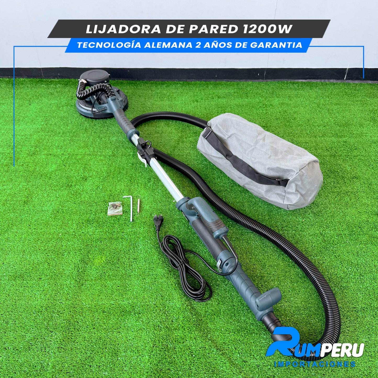 LIJADORA DE PARED 1200W TECNOLOGÍA ALEMANA 2 AÑOS DE GARANTIA