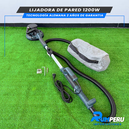 LIJADORA DE PARED 1200W TECNOLOGÍA ALEMANA 2 AÑOS DE GARANTIA