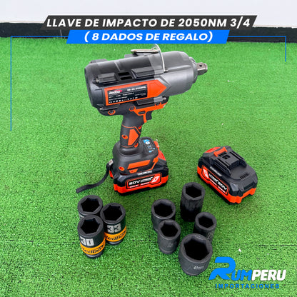 Llave de Impacto de 2050NM Encastre de 3/4