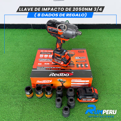 Llave de Impacto de 2050NM Encastre de 3/4