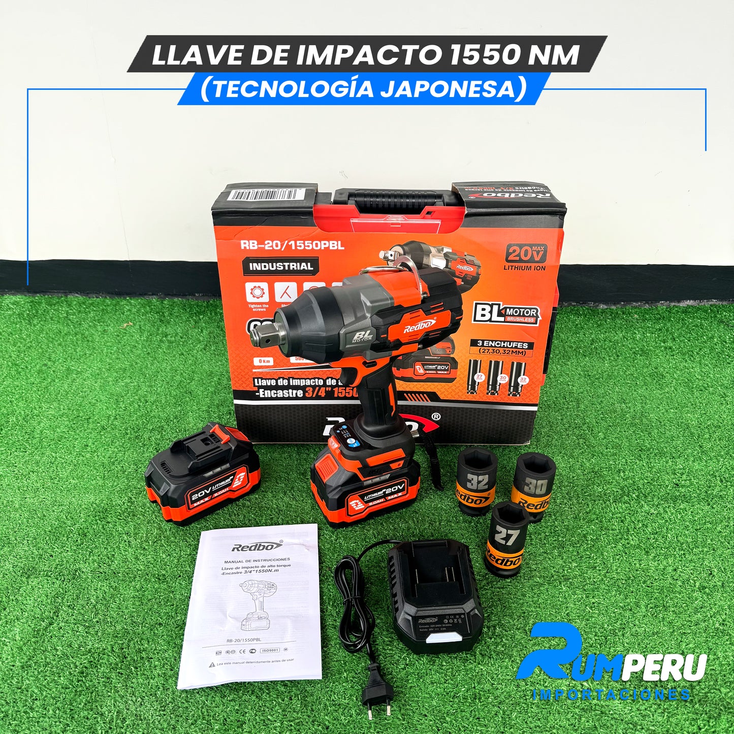 Llave de Impacto 1550NM ( Tecnología Japonesa )