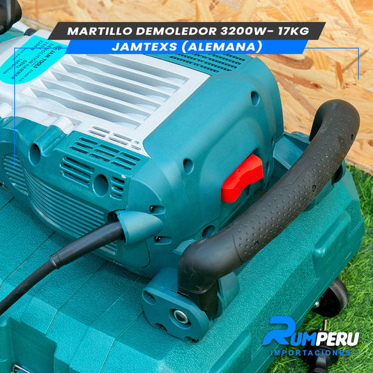 Martillo Demoledor 3200w- 17KG Jamtexs ( Alemana )