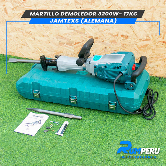 Martillo Demoledor 17 Kilos 3200W