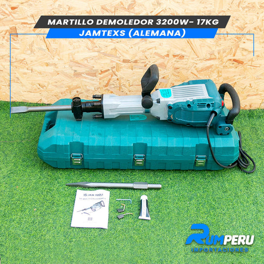 Martillo Demoledor 3200w- 17KG Jamtexs ( Alemana )