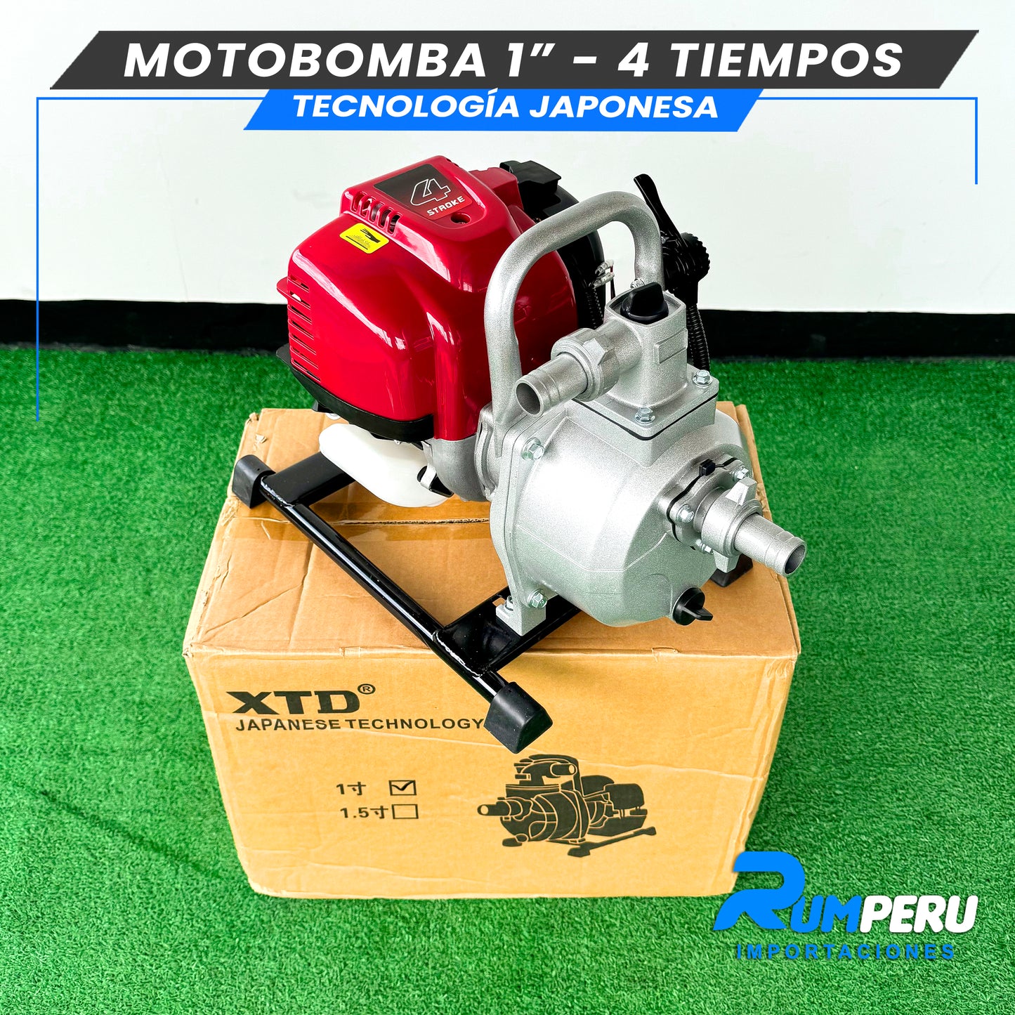 Motobomba 1 pulgada -4 tiempos tecnología Japonesa