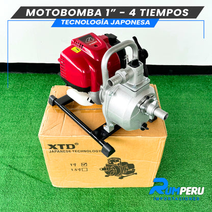 Motobomba 1 pulgada -4 tiempos tecnología Japonesa