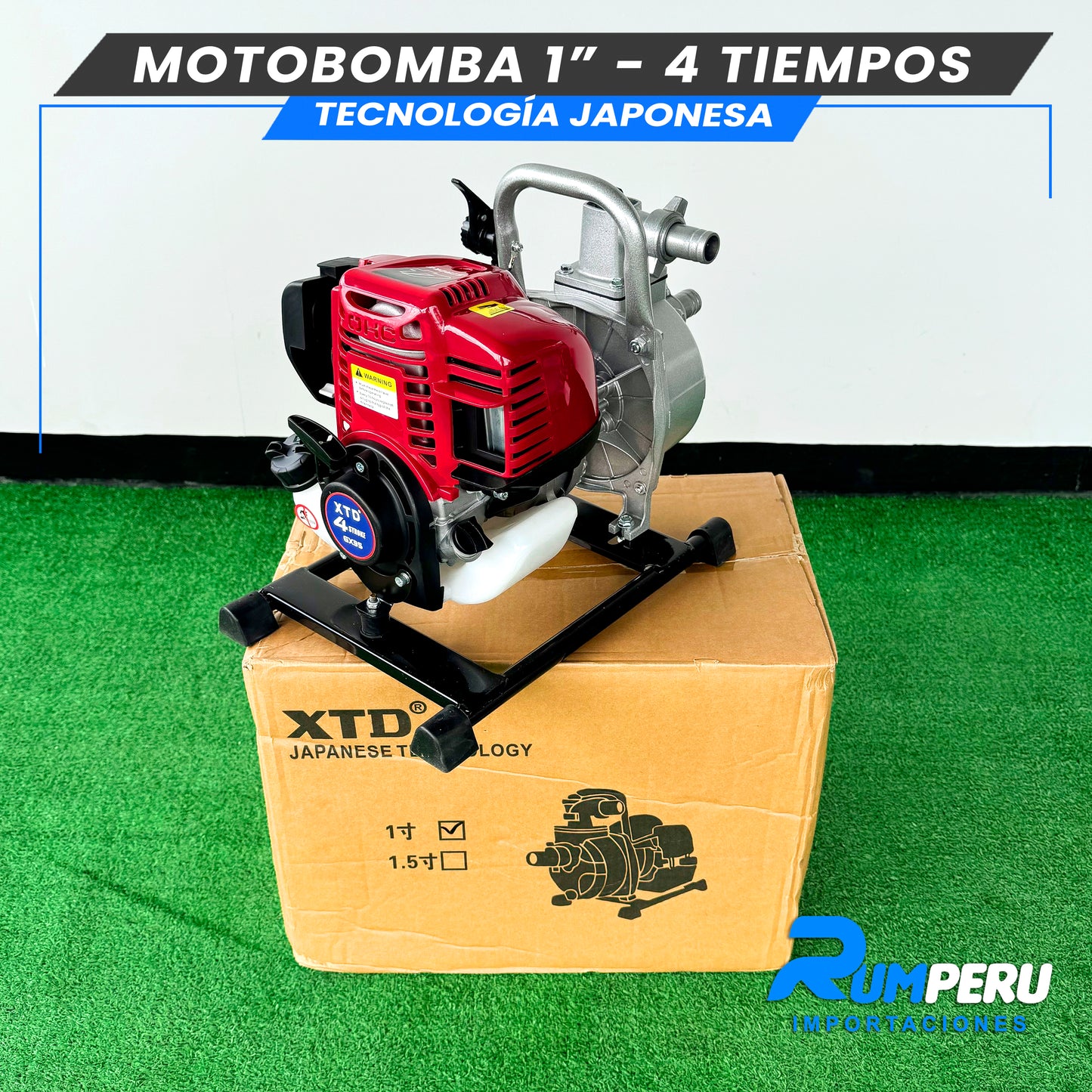 Motobomba 1 pulgada -4 tiempos tecnología Japonesa