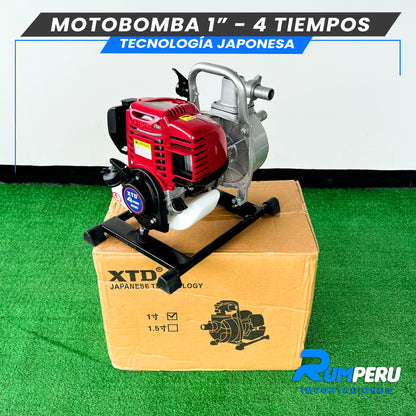 Motobomba 1 pulgada -4 tiempos tecnología Japonesa