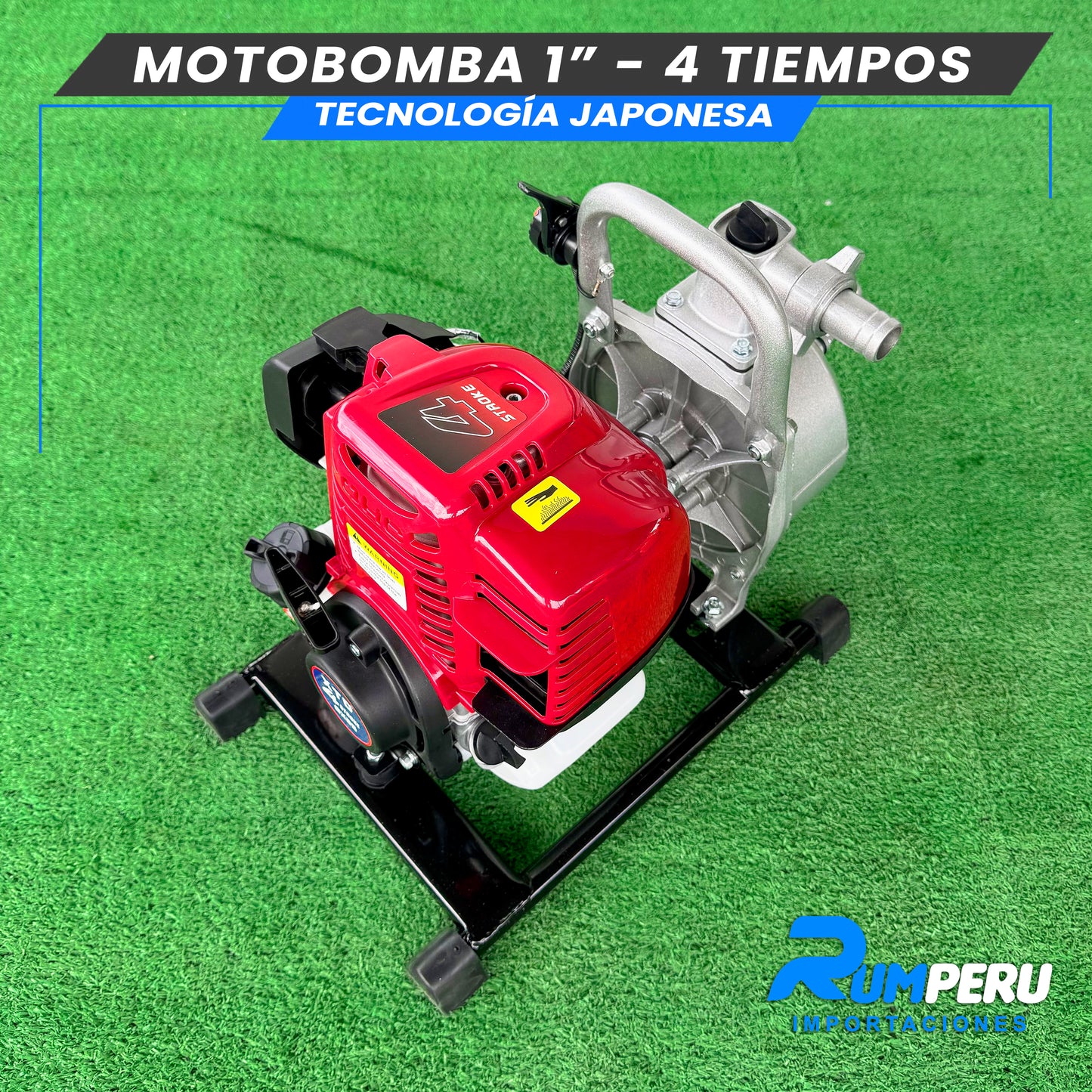 Motobomba 1 pulgada -4 tiempos tecnología Japonesa