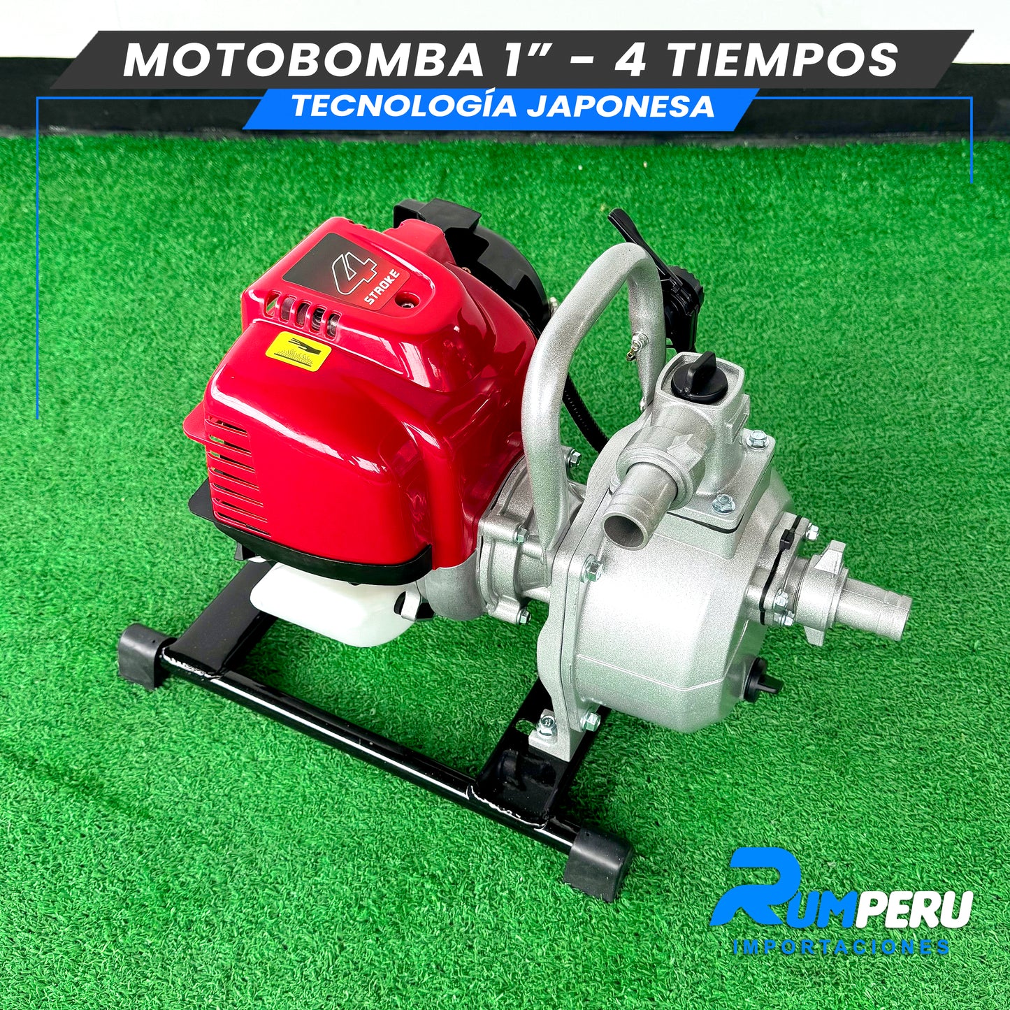 Motobomba 1 pulgada -4 tiempos tecnología Japonesa