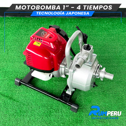 Motobomba 1 pulgada -4 tiempos tecnología Japonesa