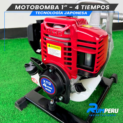 Motobomba 1 pulgada -4 tiempos tecnología Japonesa