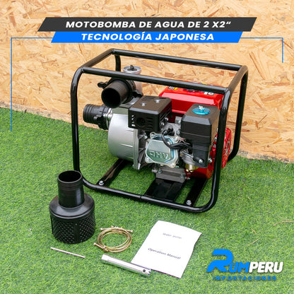 Motobomba de Agua de 2x2 Tecnología Japonesa