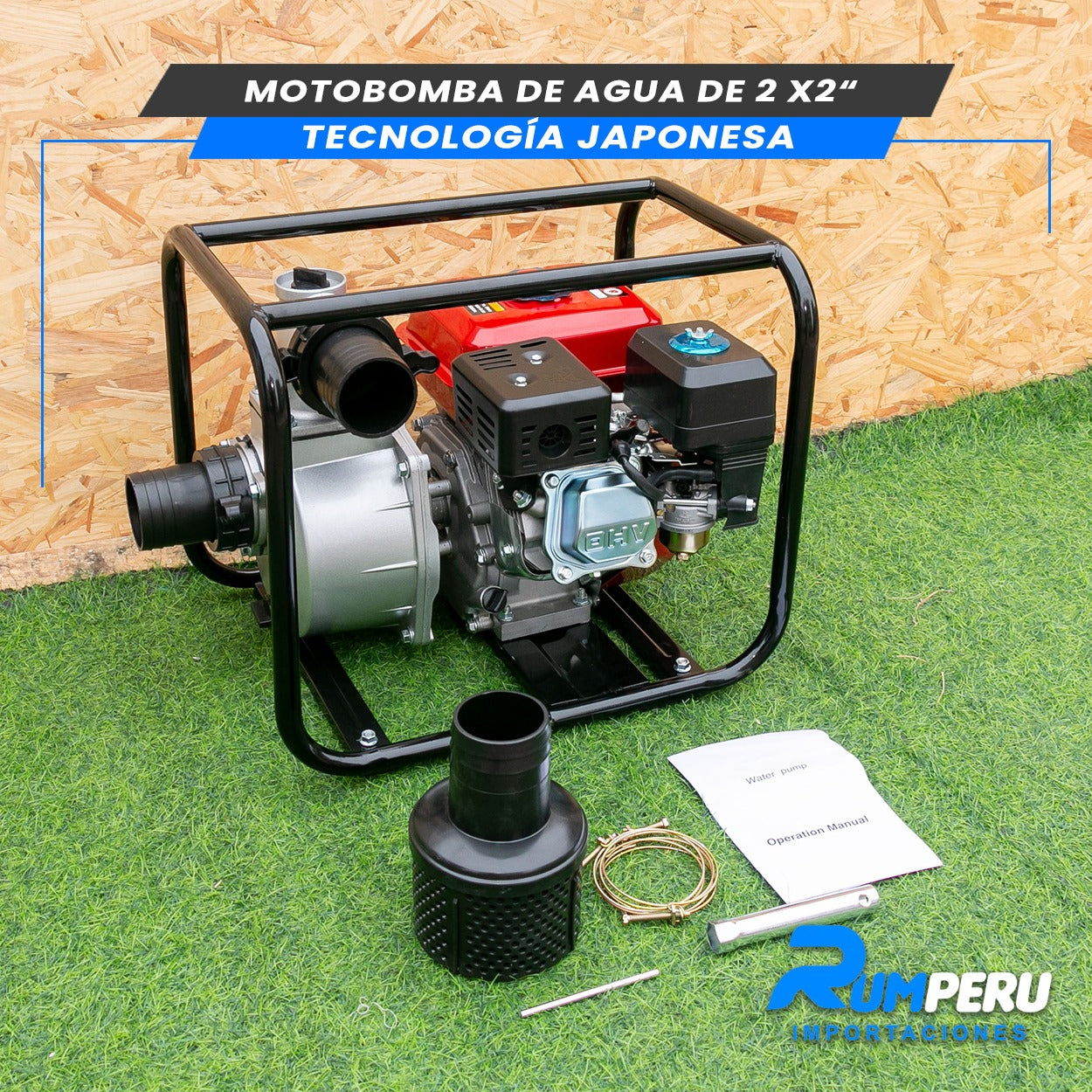 Motobomba de Agua de 2x2 Tecnología Japonesa