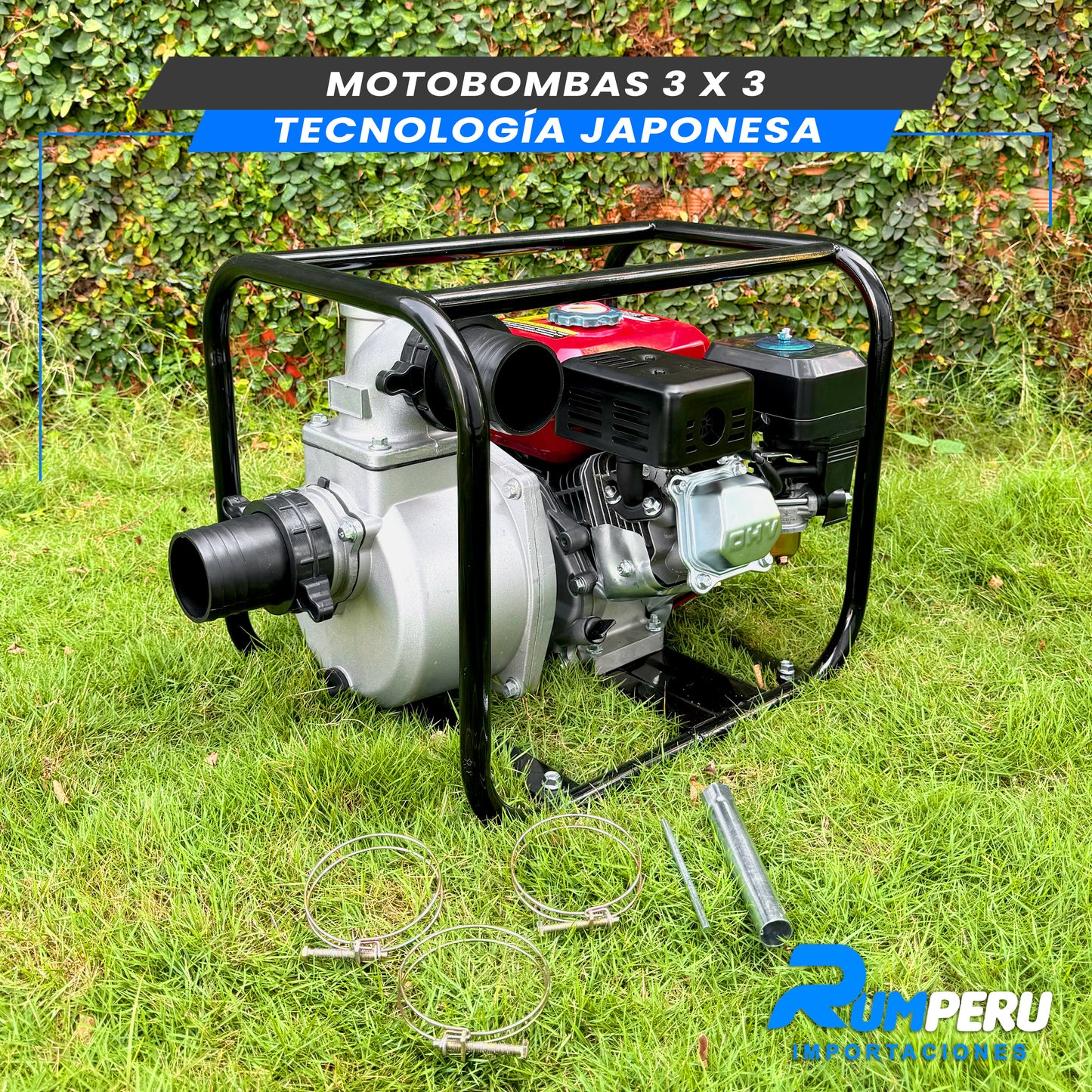 Motobombas 3x3 Tecnología Japonesa