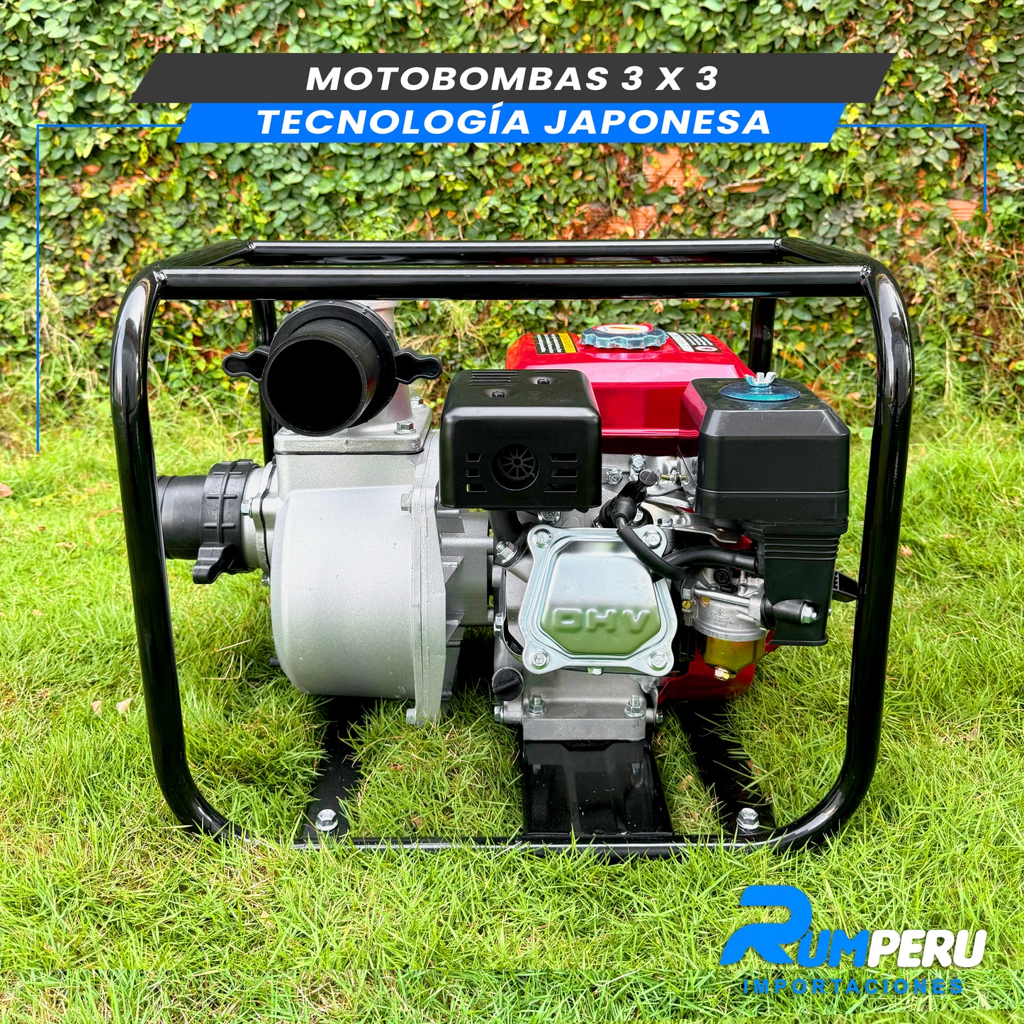 Motobombas 3x3 Tecnología Japonesa