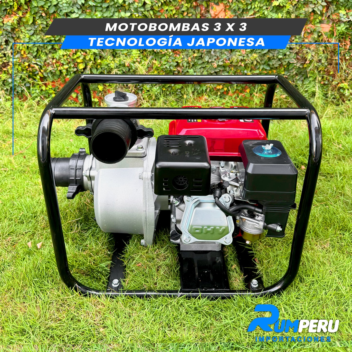 Motobombas 3x3 Tecnología Japonesa