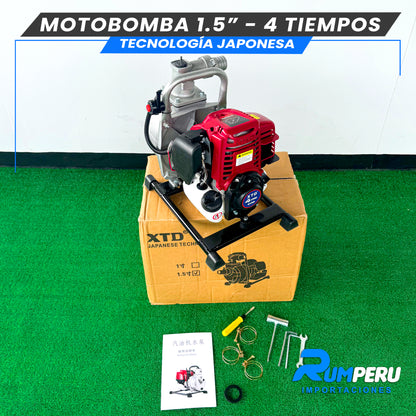 Motobomba 1.5 pulgadas - 4 tiempos tecnología Japonesa