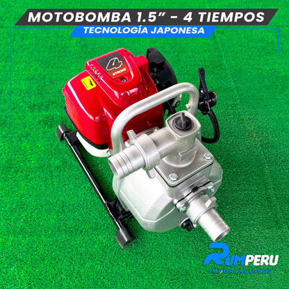 Motobomba 1.5 pulgadas - 4 tiempos tecnología Japonesa