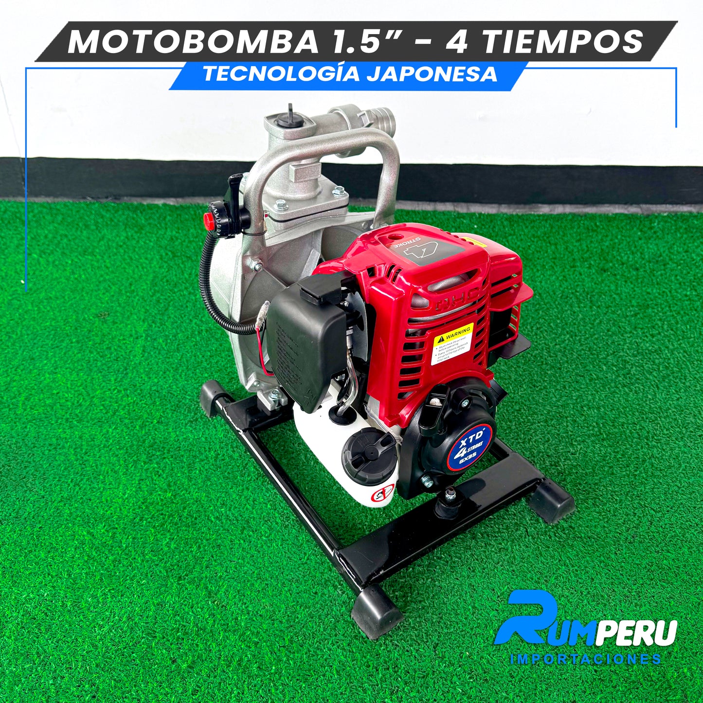 Motobomba 1.5 pulgadas - 4 tiempos tecnología Japonesa