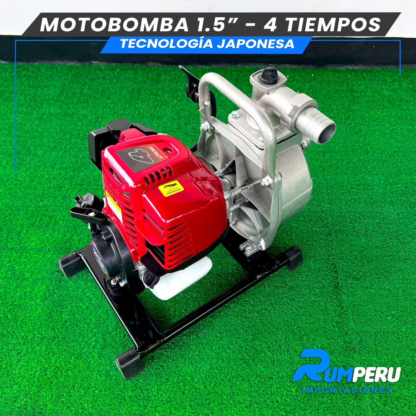 Motobomba 1.5 pulgadas - 4 tiempos tecnología Japonesa