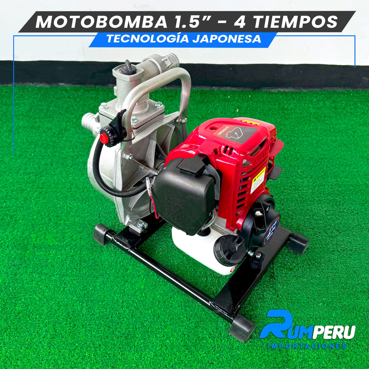 Motobomba 1.5 pulgadas - 4 tiempos tecnología Japonesa