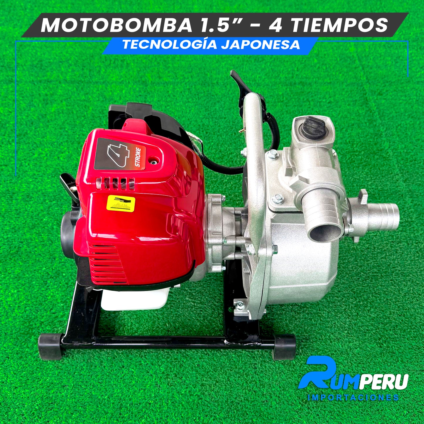Motobomba 1.5 pulgadas - 4 tiempos tecnología Japonesa