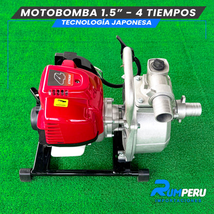 Motobomba 1.5 pulgadas - 4 tiempos tecnología Japonesa