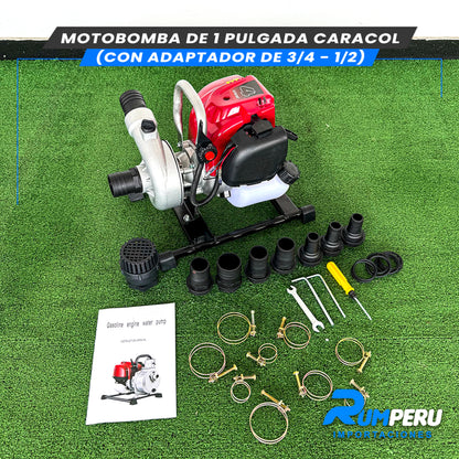 Motobomba 1 Pulgada Caracol (Tecnología Japonesa)