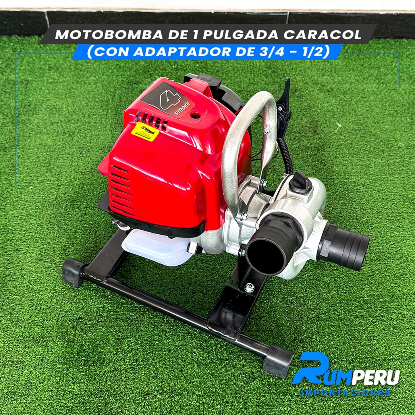 Motobomba 1 Pulgada Caracol (Tecnología Japonesa)
