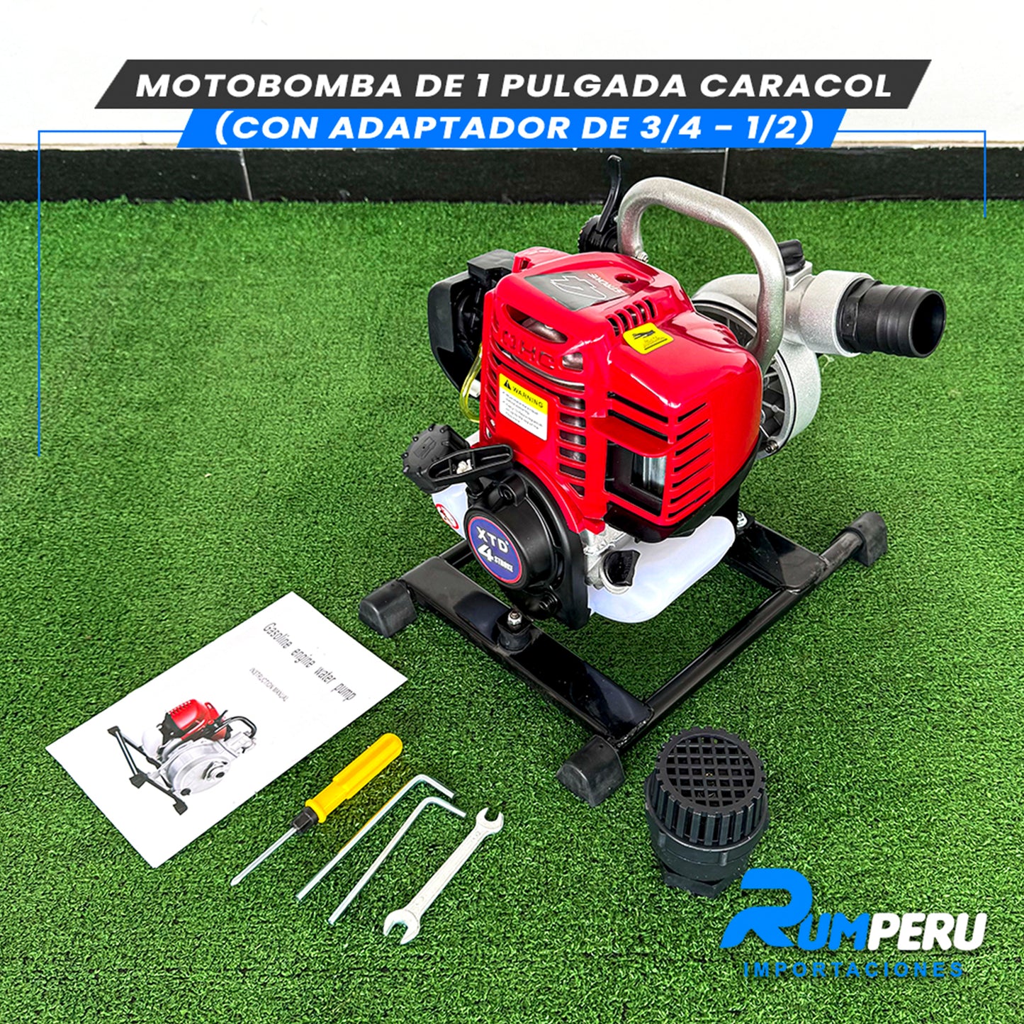 Motobomba 1 Pulgada Caracol (Tecnología Japonesa)