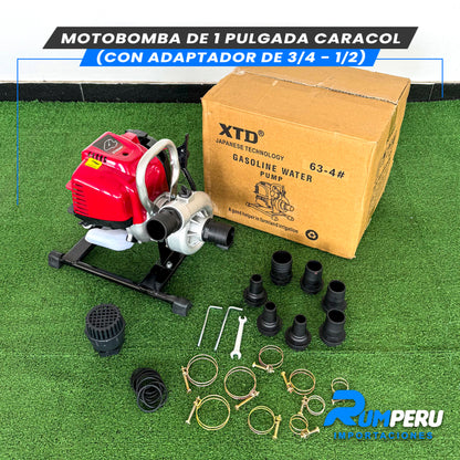 Motobomba 1 Pulgada Caracol (Tecnología Japonesa)