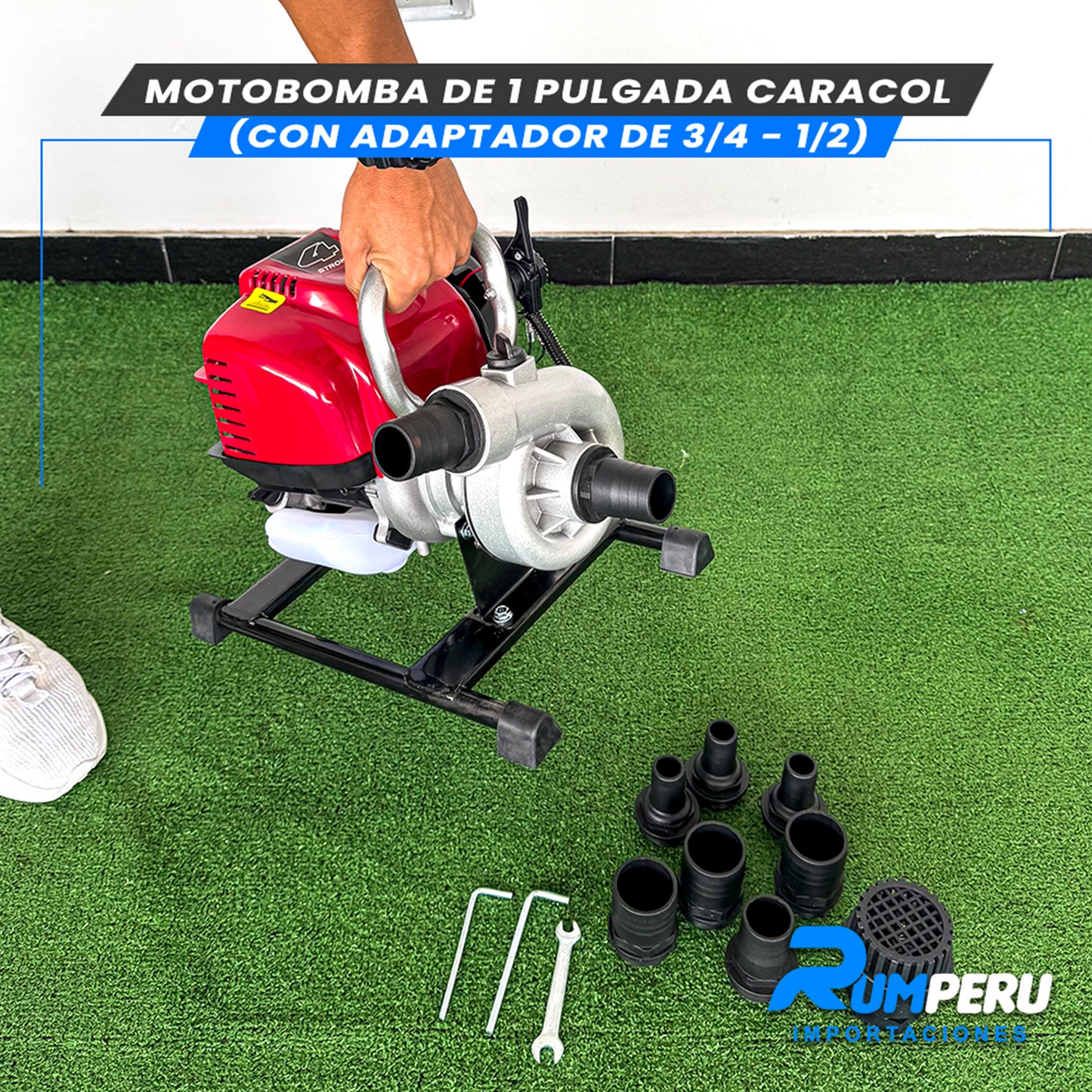 Motobomba 1 Pulgada Caracol (Tecnología Japonesa)