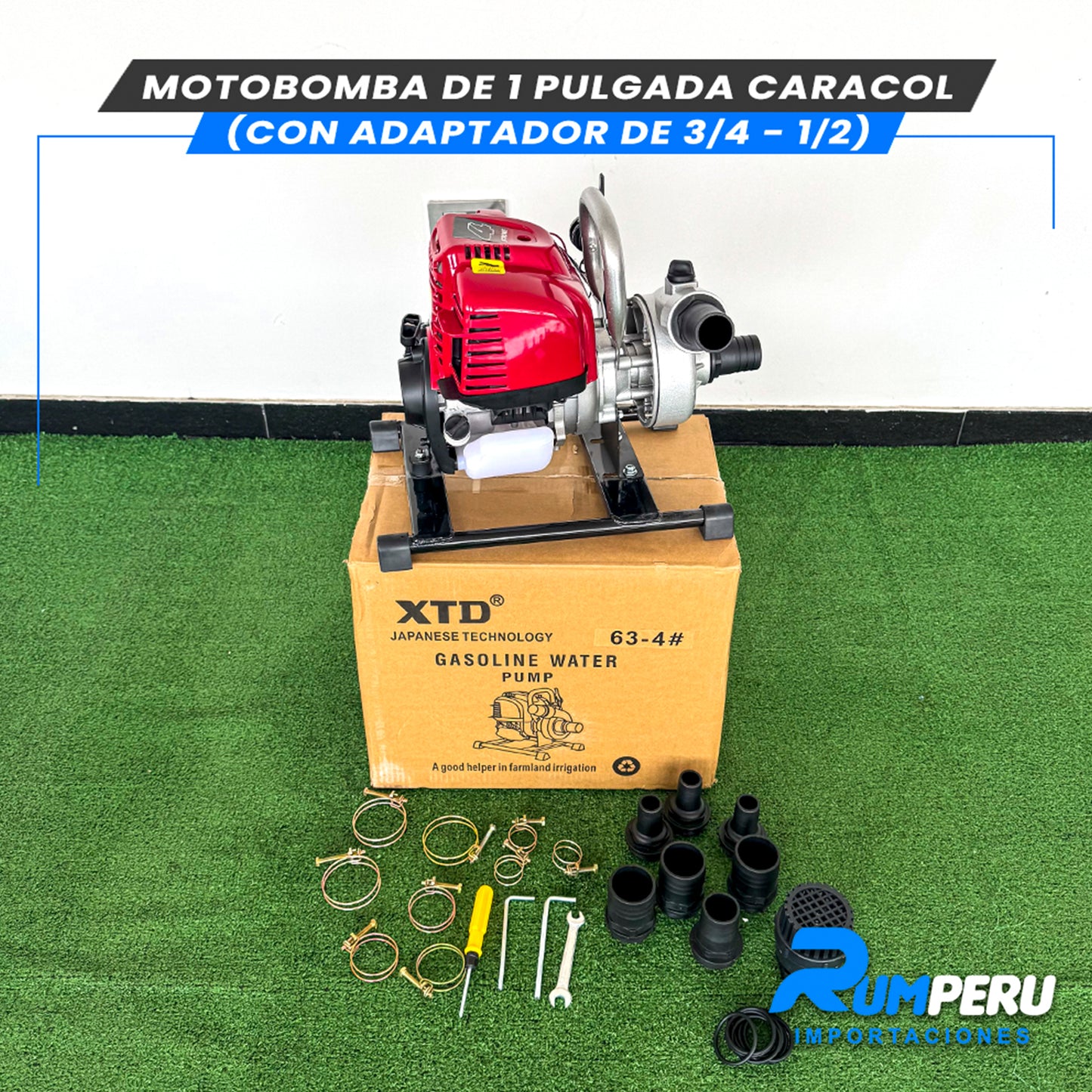 Motobomba 1 Pulgada Caracol (Tecnología Japonesa)