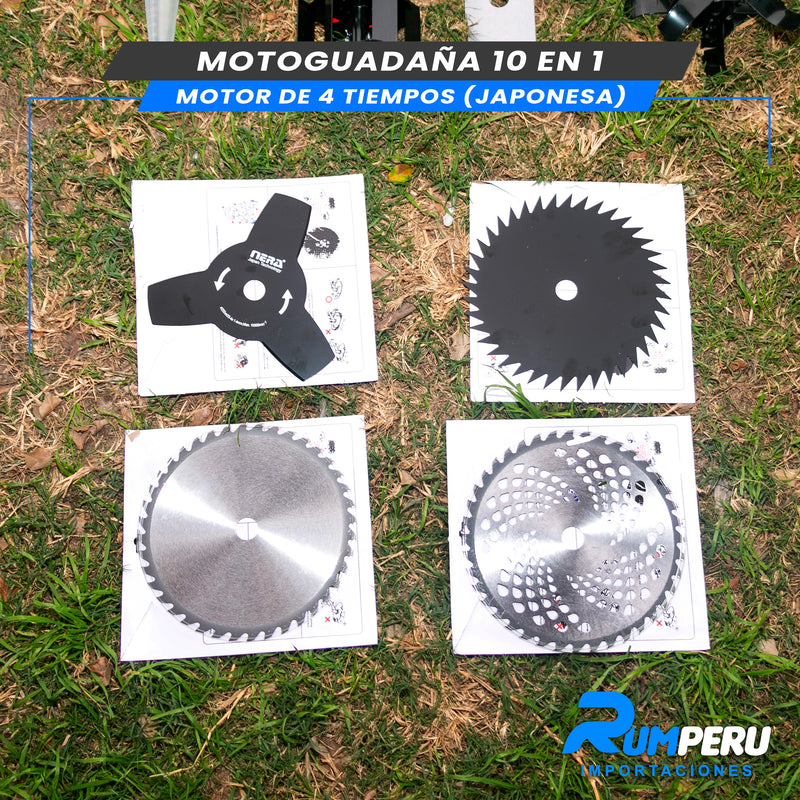 Cargue la imagen en el visor de la galería, Motoguadaña 10 en 1 (JAPONES CON MOTOR 4 TIEMPOS)
