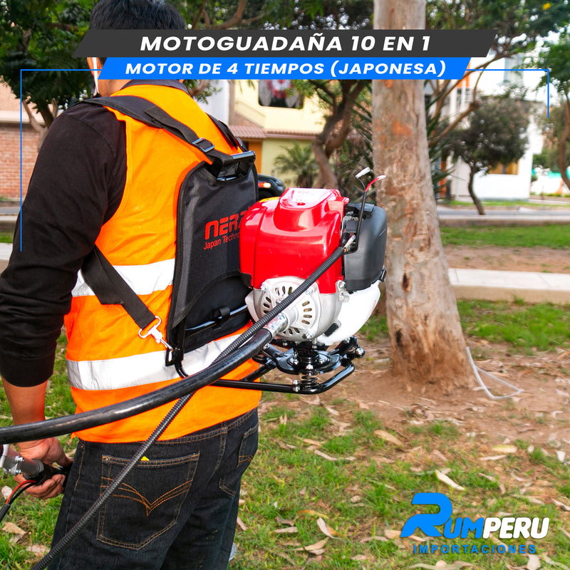 Cargue la imagen en el visor de la galería, Motoguadaña 10 en 1 (JAPONES CON MOTOR 4 TIEMPOS)
