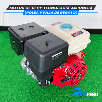 Motor De 13 HP Tecnología Japonesa (Polea y Faja de Regalo)