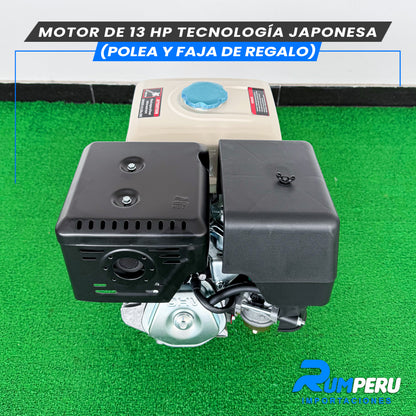 Motor De 13 HP Tecnología Japonesa (Polea y Faja de Regalo)