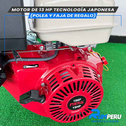 Motor De 13 HP Tecnología Japonesa (Polea y Faja de Regalo)