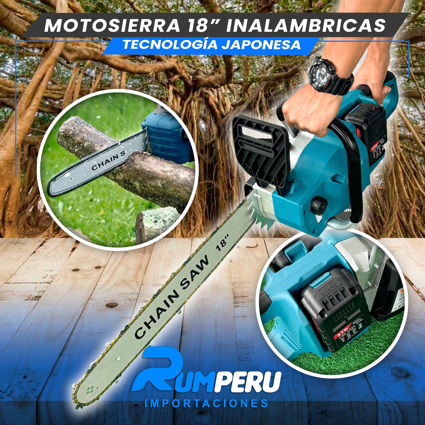 Motosierra 18 Pulgadas tecnologia Japonesa